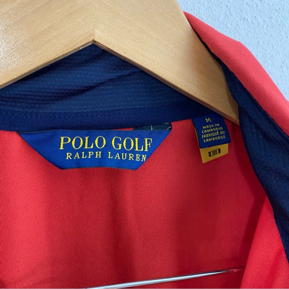 Polo Ralph Lauren Golf‎ 1/4 Zip Jacket Red Mens Medium